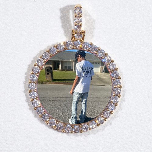 3D CIRCLE CUSTOM PICTURE PENDANT SMALL SIZE