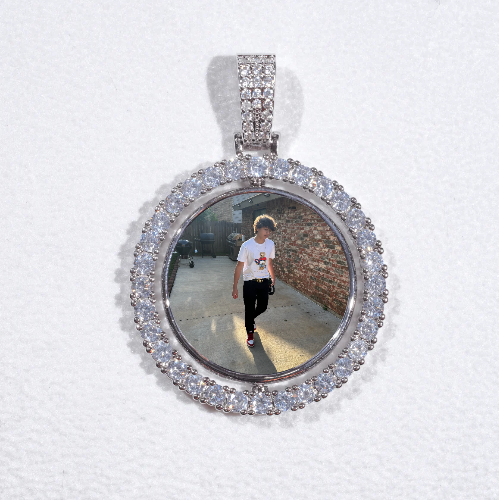3D Spinning 2-Faced Custom Picture Pendant