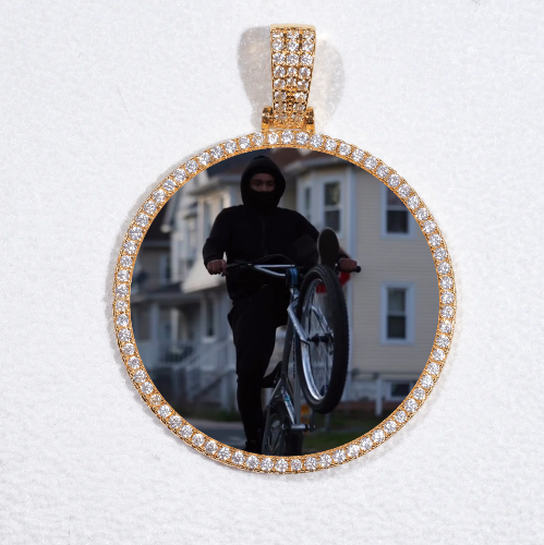 MEDIUM 3D CIRCLE CUSTOM PICTURE PENDANT