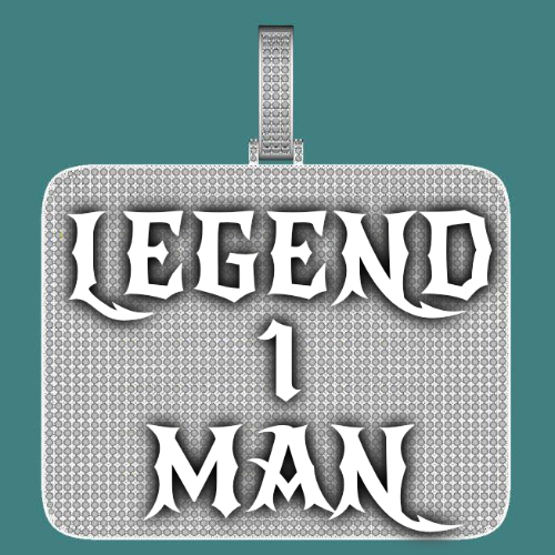 CUSTOM LETTER NECKLACE 3D BIG SQUARE