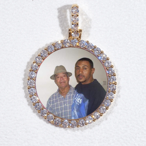 3D CIRCLE CUSTOM PICTURE PENDANT SMALL SIZE
