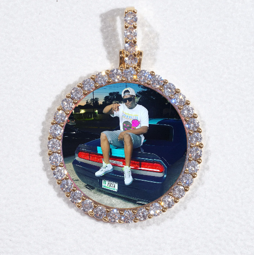 3D CIRCLE CUSTOM PICTURE PENDANT SMALL SIZE