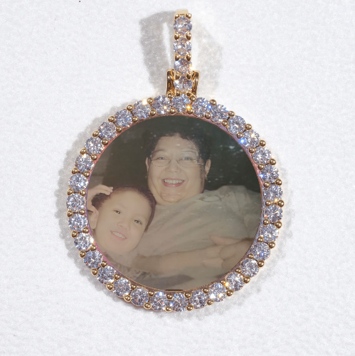 3D CIRCLE CUSTOM PICTURE PENDANT SMALL SIZE