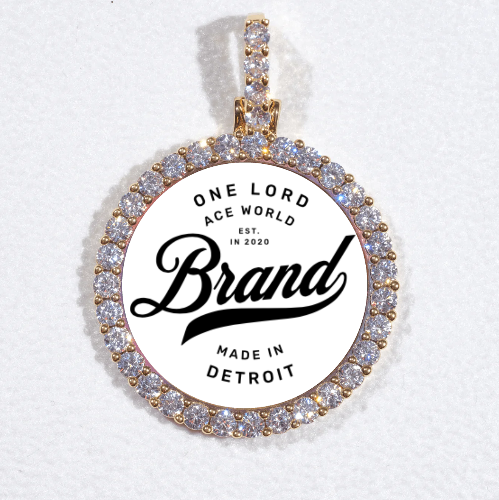 3D CIRCLE CUSTOM PICTURE PENDANT SMALL SIZE