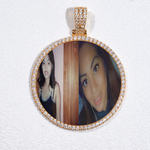 MEDIUM 3D CIRCLE CUSTOM PICTURE PENDANT