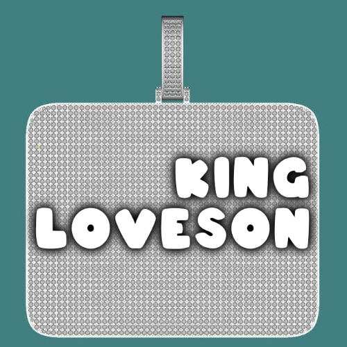 CUSTOM LETTER NECKLACE 3D BIG SQUARE