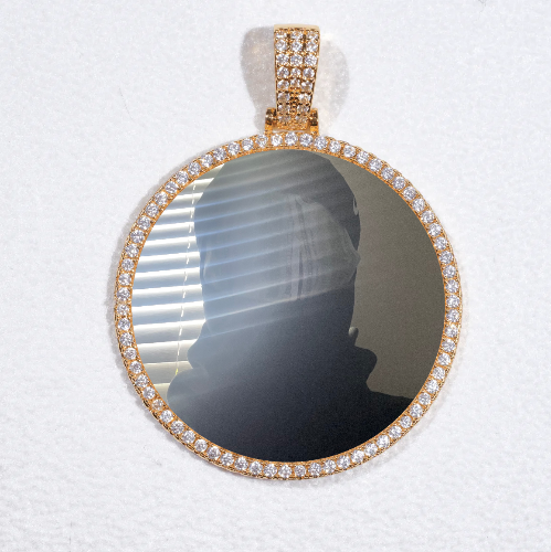 MEDIUM 3D CIRCLE CUSTOM PICTURE PENDANT