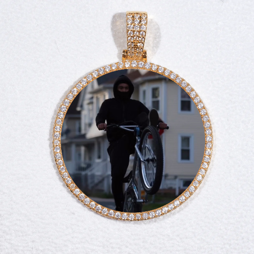 MEDIUM 3D CIRCLE CUSTOM PICTURE PENDANT