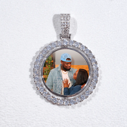 3D Spinning 2-Faced Custom Picture Pendant