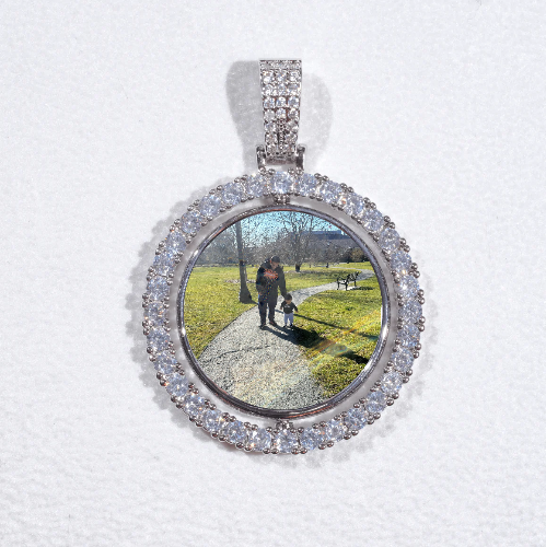 3D Spinning 2-Faced Custom Picture Pendant