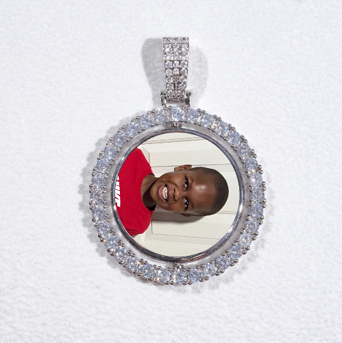 3D Spinning 2-Faced Custom Picture Pendant