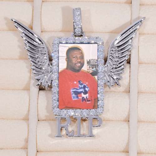 RIP WING 3D CUSTOM PICTURE PENDANT