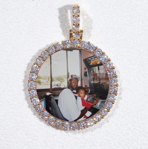 3D CIRCLE CUSTOM PICTURE PENDANT SMALL SIZE