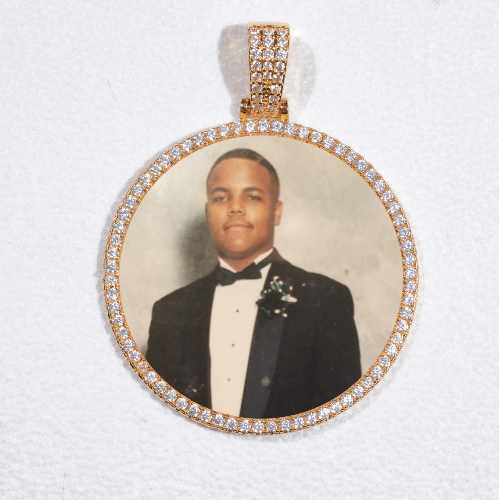 MEDIUM 3D CIRCLE CUSTOM PICTURE PENDANT