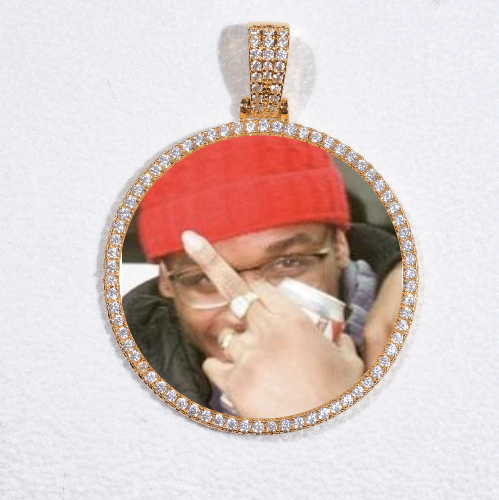 MEDIUM 3D CIRCLE CUSTOM PICTURE PENDANT