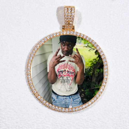 MEDIUM 3D CIRCLE CUSTOM PICTURE PENDANT