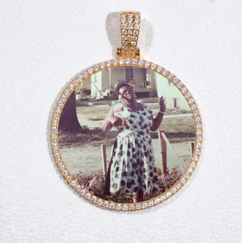 MEDIUM 3D CIRCLE CUSTOM PICTURE PENDANT