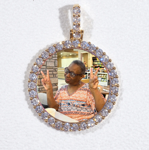 3D CIRCLE CUSTOM PICTURE PENDANT SMALL SIZE