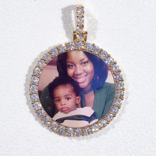 3D CIRCLE CUSTOM PICTURE PENDANT SMALL SIZE