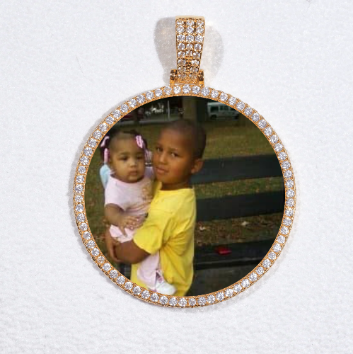 MEDIUM 3D CIRCLE CUSTOM PICTURE PENDANT