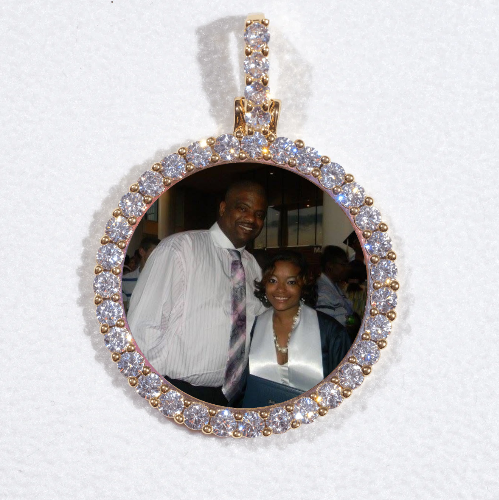 3D CIRCLE CUSTOM PICTURE PENDANT SMALL SIZE