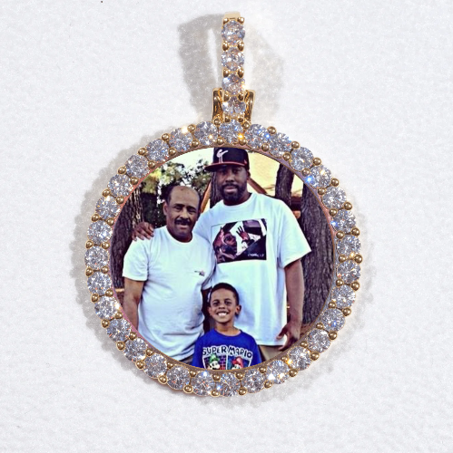 3D CIRCLE CUSTOM PICTURE PENDANT SMALL SIZE