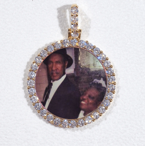 3D CIRCLE CUSTOM PICTURE PENDANT SMALL SIZE