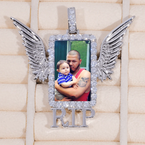 RIP WING 3D CUSTOM PICTURE PENDANT