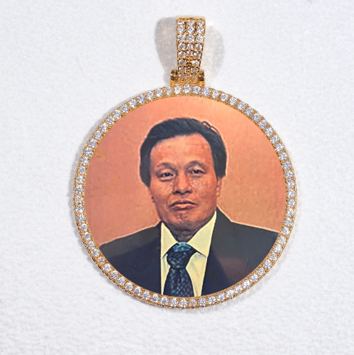 MEDIUM 3D CIRCLE CUSTOM PICTURE PENDANT