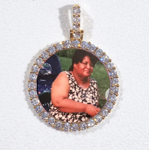 3D CIRCLE CUSTOM PICTURE PENDANT SMALL SIZE