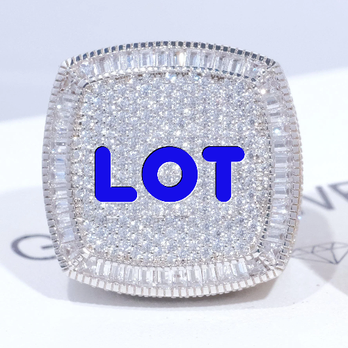 CUSTOM LETTER 3D ICED RING