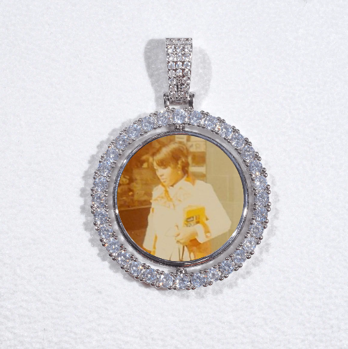 3D Spinning 2-Faced Custom Picture Pendant