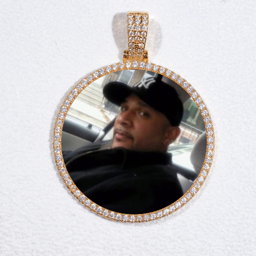 MEDIUM 3D CIRCLE CUSTOM PICTURE PENDANT
