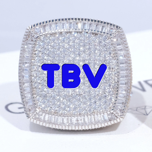 CUSTOM LETTER 3D ICED RING