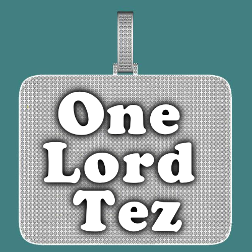 CUSTOM LETTER NECKLACE 3D BIG SQUARE