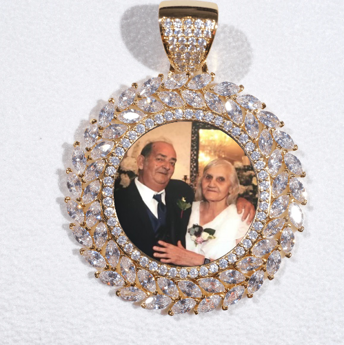 Large 3D Wheat Ear Custom Picture Pendant