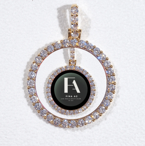 3D CIRCLE CUSTOM PICTURE PENDANT SMALL SIZE
