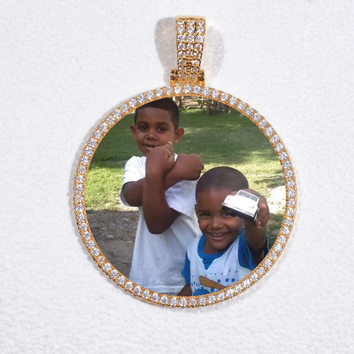 MEDIUM 3D CIRCLE CUSTOM PICTURE PENDANT