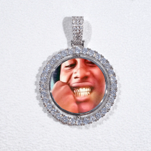 3D Spinning 2-Faced Custom Picture Pendant