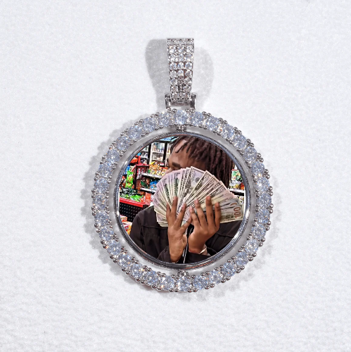 3D Spinning 2-Faced Custom Picture Pendant