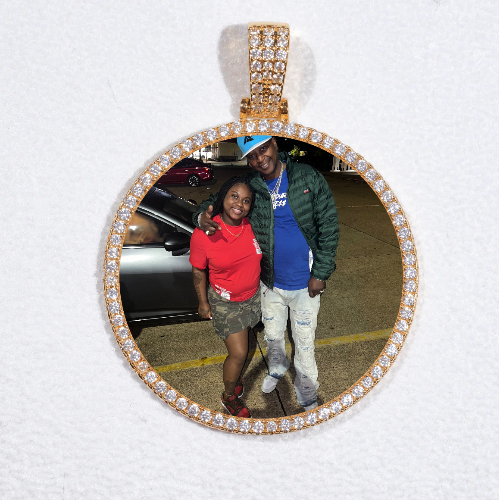 MEDIUM 3D CIRCLE CUSTOM PICTURE PENDANT