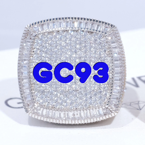 CUSTOM LETTER 3D ICED RING