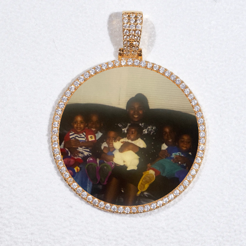 MEDIUM 3D CIRCLE CUSTOM PICTURE PENDANT