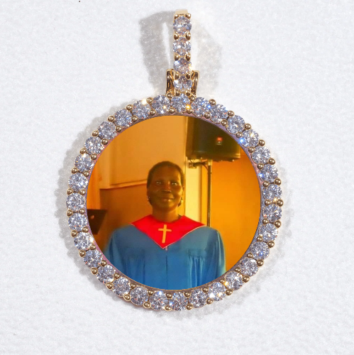 3D CIRCLE CUSTOM PICTURE PENDANT SMALL SIZE