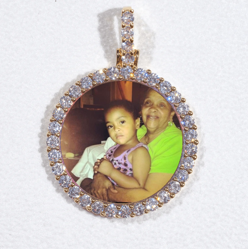 3D CIRCLE CUSTOM PICTURE PENDANT SMALL SIZE