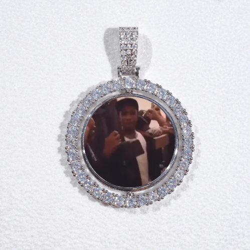 3D Spinning 2-Faced Custom Picture Pendant