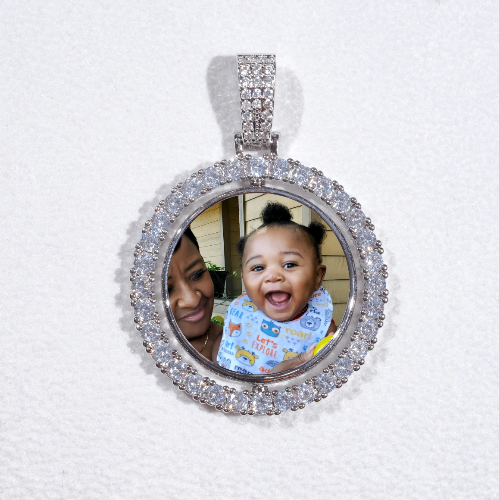 3D Spinning 2-Faced Custom Picture Pendant