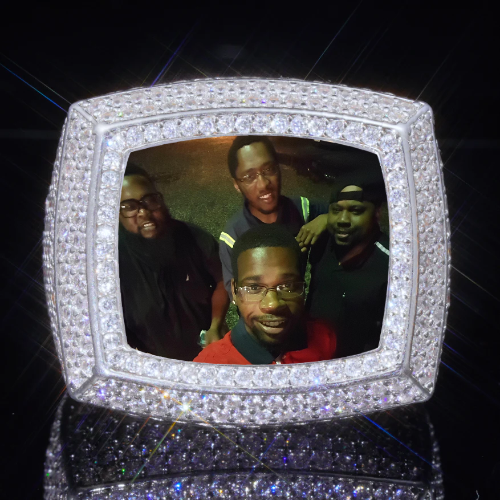 3D CUSTOM PICTURE ICED RING