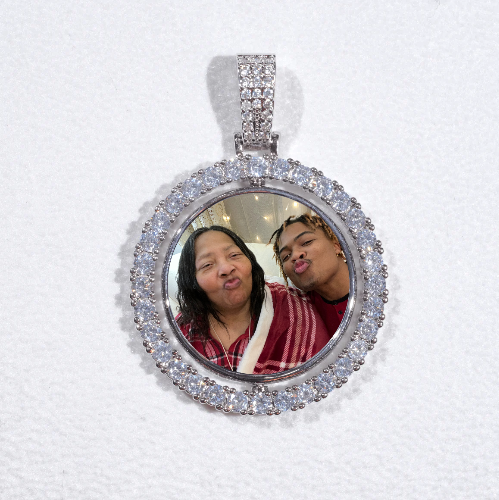 3D Spinning 2-Faced Custom Picture Pendant