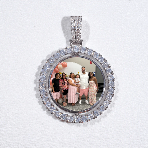 3D Spinning 2-Faced Custom Picture Pendant